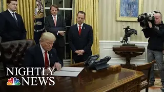 President Donald Trump Begins Rolling Back Barack Obama's-Era Policies | NBC Nightly News