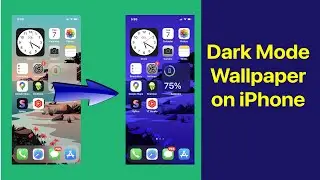 Dark Mode in iPhone iOS 14 - Changing color and dim the wallpaper according to dark mode and light