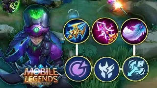 GOLD LANE HARLEY NEW BEST BUILD AND EMBLEM 2024 || Counter Tanky Enemy #mobilelegends #KEYXML
