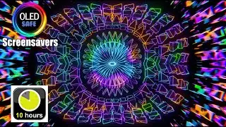 Neon Vector Abstract - Multicolor - 10 Hours - 4K - OLED Safe