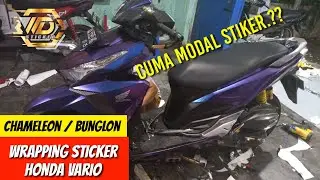 HONDA VARIO 2015 | PEMASANGAN SKOTLET FULL BODY CHAMELEON ATAU BUNGLON | WRAPPING STICKER