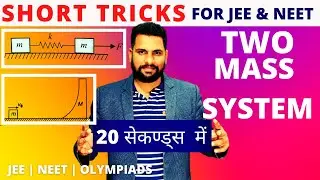 Two mass system | Wedge block system | concept of reduced mass  [short tricks] JEE | NEET