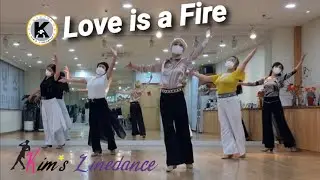 Love is a Fire Linedance 중급 왈츠 라인댄스 킴스라인댄스 토요강사동아리 [Choreo: Shelly G., Kate S. & Dee M.]