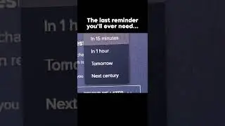 No more reminders...