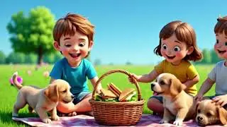 &ldquo;Five Little Puppies 🐶 | Nursery Rhyme for Kids | UK Animal Songs for Toddlers&rdquo;