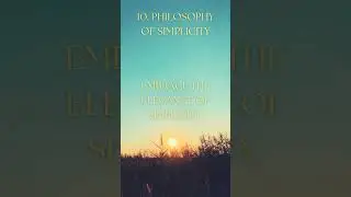 Philosophy of Simplicity