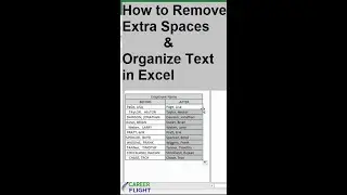 How to remove spaces & capitalize Text in Excel | #Short Excel tutorial