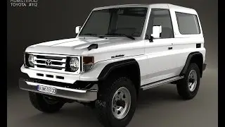 3D Model Toyota Land Cruiser J70 3door 1990 at 3DExport.com