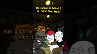 The Enclave in Fallout 3 vs. Fallout New Vegas be like: #fallout #memes #shorts