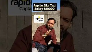Rapido Ola Uber Bike Taxi Salary? #rapido #ola #uber #shorts #biketaxi #ytshorts #sumitridervlogs