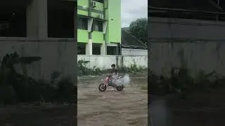 Pertama kali naik motor trail mini #trailmini #motortrailmini