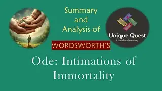 Ode Intimations of Immortality from Recollections of Early Childhood| summary and Tamil explanation