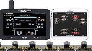 Valterra Minder Research A1AS RV TPMS with 6 Flow Through Sensors, Black