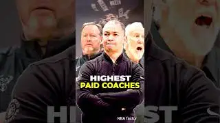 Top 5 Highest Paid Coaches In The NBA.  #shorts #basketball #nba