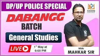 General Studies Practice Set (जीएस) | Dabangg Batch- UP/DP Exam 2023 | 01 May LIVE | Radian Learning