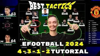 EFOOTBALL 2024 - BEST CUSTOM FORMATION 4-3-1-2 TUTORIAL - BEST TACTICS & INSTRUCTIONS