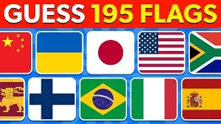 Guess All the 195 Flags of the World 🌍 🚩 Guess the Country Flag Quiz 2025