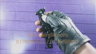 Tactoysindia.com  Ninja Black Assassin's choice Automatic Folder Safety Button knife