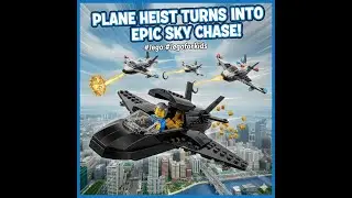 Lego Animation: Plane Heist Turns Into Epic Sky Chase! #lego  #legoforkids