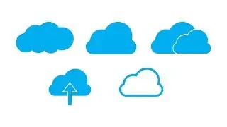 How to Create cloud icon in adobe illustrator.