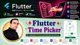 42. Flutter Time Picker Widget | Time Picker Widget in Flutter