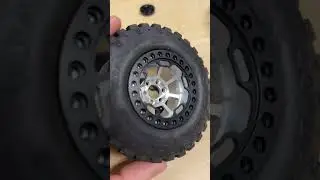 My first set of RC 1/10th scale beadlock billet wheels. #rccar #rctruck #traxxas #beadlock #offroad