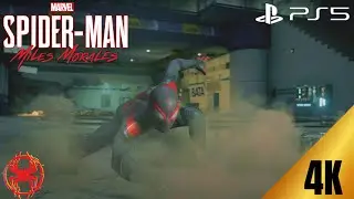 (PS5) Spiderman: Miles Morales: Spiderman vs The Prowler Boss fight 4K 60FPS Gameplay