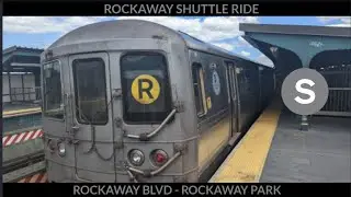 MTA NYC Subway: Full Ride on board R46 Rockaway Shuttle (Rockaway Blvd - Rockaway Park) (8/13/2022)