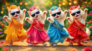 बिल्ली डांस | Cutest Cat videos funny dance🤣💃Dance Videos for cats #funny #dancingcat #cat #cute: 