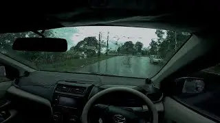 Driving in Heavy Rain 🌧️ | Relaxing Car Ride Sounds to Fall Asleep Fast