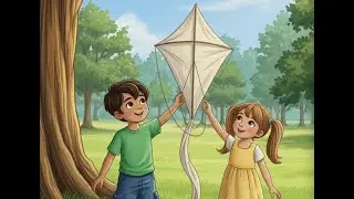The Big Kite Rescue 🌟 | Kids Story About Teamwork & Adventure | Youssif & Lyly Tales