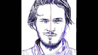 How to draw a portrait of PewDiePie