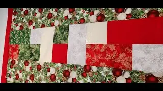 Christmas quilt with pattern from Villa Rosa Designs