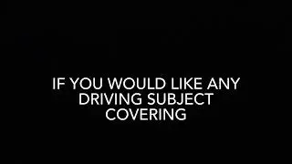 Content requests | what driving subject do you want a video on ?