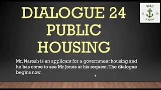 Dialogue 24 - PUBLIC HOUSING (Transcript included)