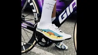 LUKE PLAPP'S SHOES AT THE GIRO D'ITALIA 2025