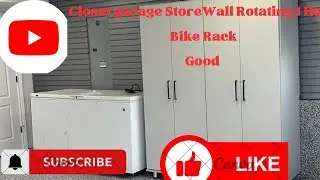 StoreWall Rotating J Hook Bike Rack Closet garage