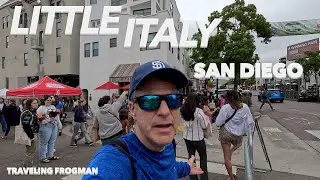 Exploring San Diego&rsquo;s Little Italy |  Largest Farmers Market in San Diego, California!!! 🇺🇸