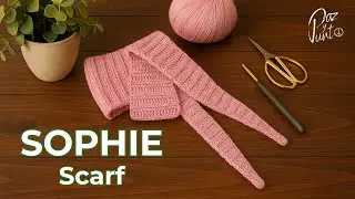 🧣 Bufanda SOPHIE versi&oacute;n CROCHET. Tutorial &iexcl;&iexcl;completo para Principiantes!!