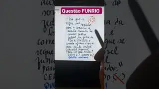 Quest&atilde;o FUNRIO