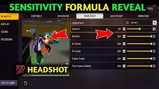 Free Fire headshot Sensitivity settings After update | Free Fire Sensitivity Formula reveal 🤫 |