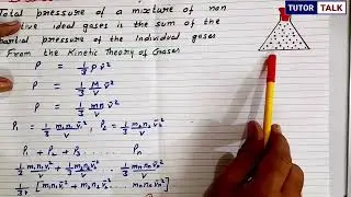 Dalton's Law of Partial Pressure | Kinetic theory | Class 11 physics