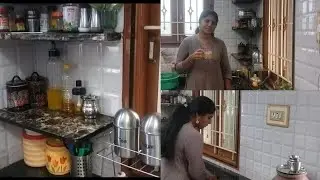 Non modular kitchen counter top cleaning and organizing #howtomake#cleaning 