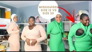 SIZE 12 VS 20 TRY ON SAME MISSGUIDED OUTFIT ATUM / WINTER HAUL 2021 | HUGE MISSGUIDED HAUL | SIZE 14