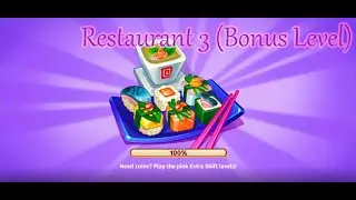 Cooking Craze - Tokyo - Restaurant 3 (Bonus Level) - No Commentary