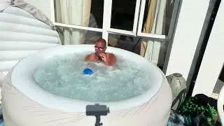Lazy spa vegas inflatable ￼4-5 people hot tub review in April 2025