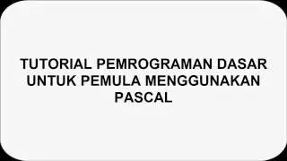 Tutorial pemrograman untuk pemula