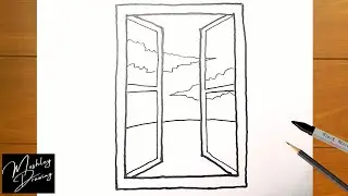 How to Draw an Open Window Easy