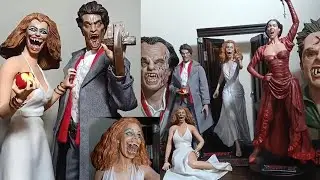 Jerry Dandridge & Amy Peterson 1985 Fright Night 1/6 Figure 100% Exclusive and Amy Statue DX 12 Inch