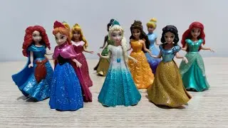 Disney Princesses vs Kuromi & Hello Kitty bag unboxing Satisfying ASMR DIY doll dress Miniature